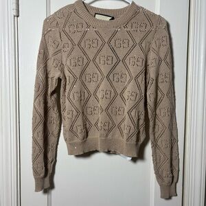 Gucci Knit Diamond Pattern Sweater
